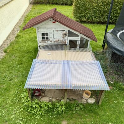 🐰 Hasenstall mit Gehege – gratis abzugeben auf Enno's Flohmarkt